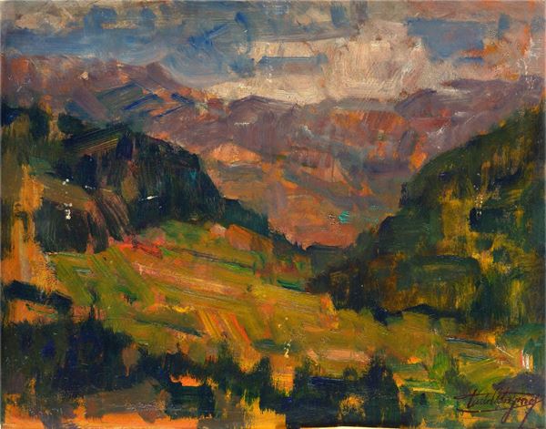 Carlo Ostrogovich - Paesaggio montano