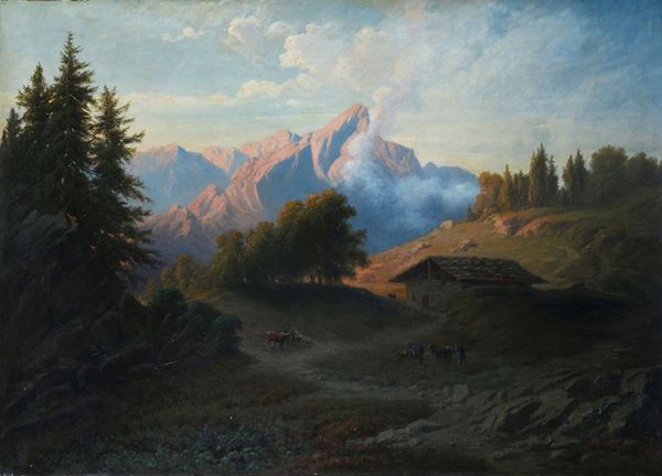 Giovan Battista Lelli - Paesaggio montano