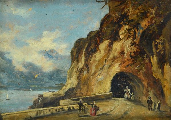 Anonimo, XIX sec. - Gallery along the coast
