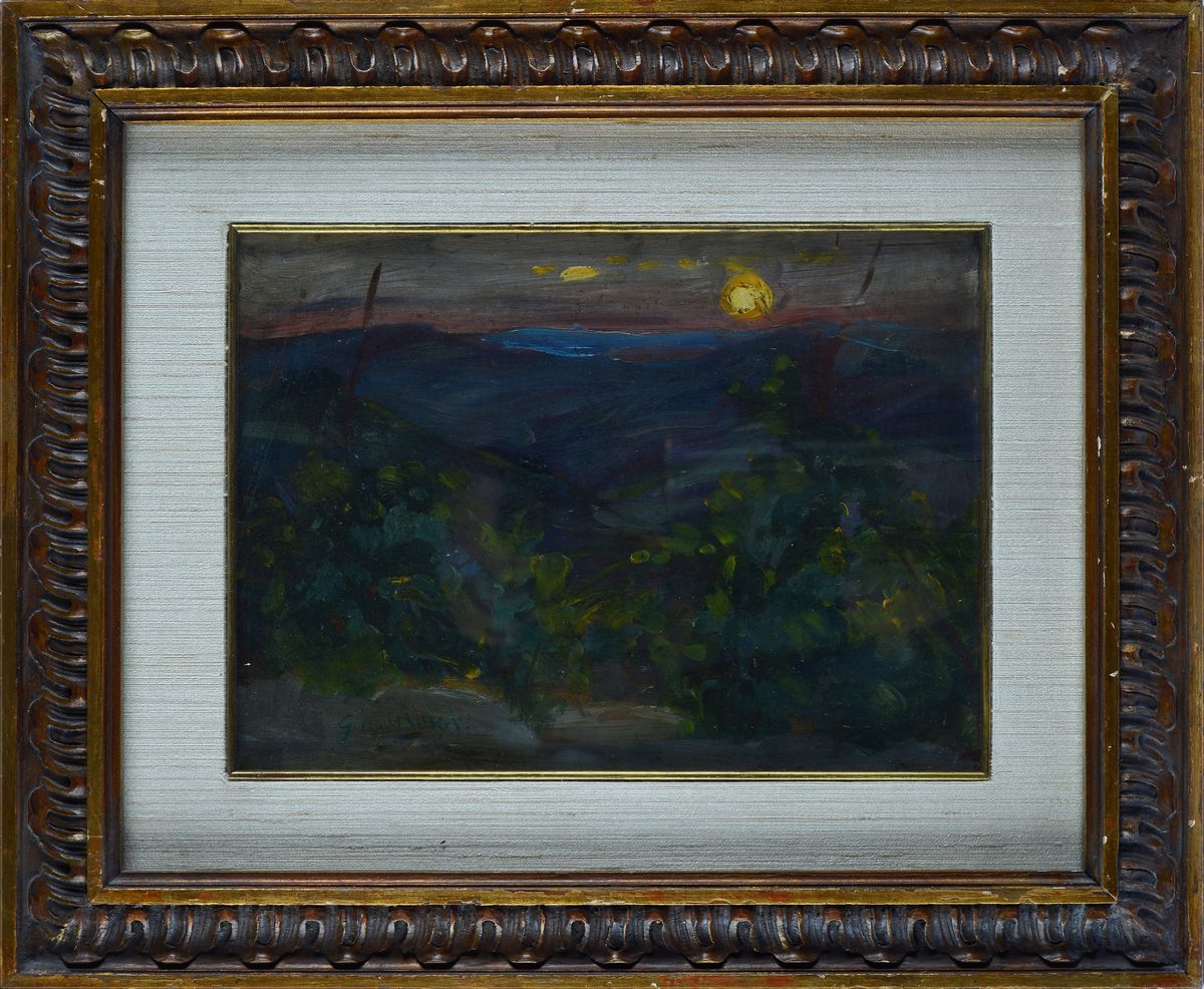 Anonimo, XX Sec. - Paesaggio al Tramonto