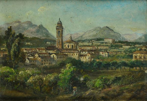 Anonimo, XX sec. - Veduta di Varese