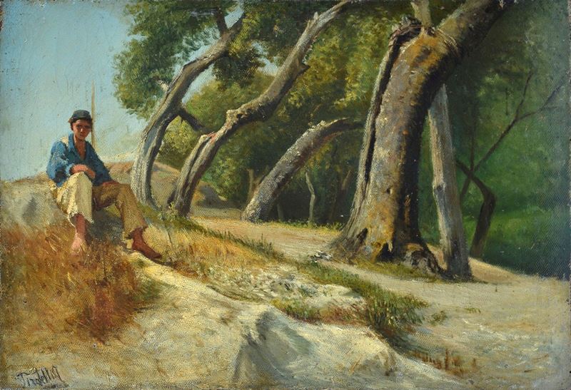 Aurelio Tiratelli - Ragazzo a Riposo