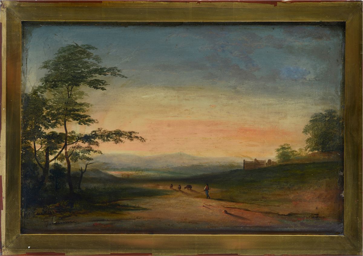 Giuseppe Camino - Paesaggio con Pastore e Gregge