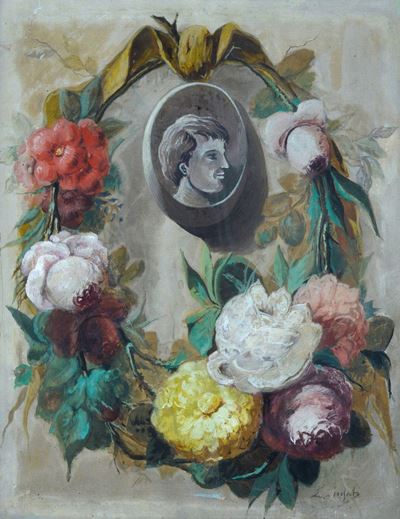 Corona di Fiori con Cameo