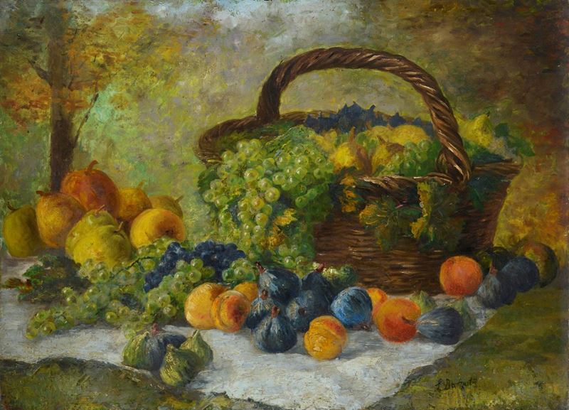 Licinio Barzanti - Cesto con Frutta