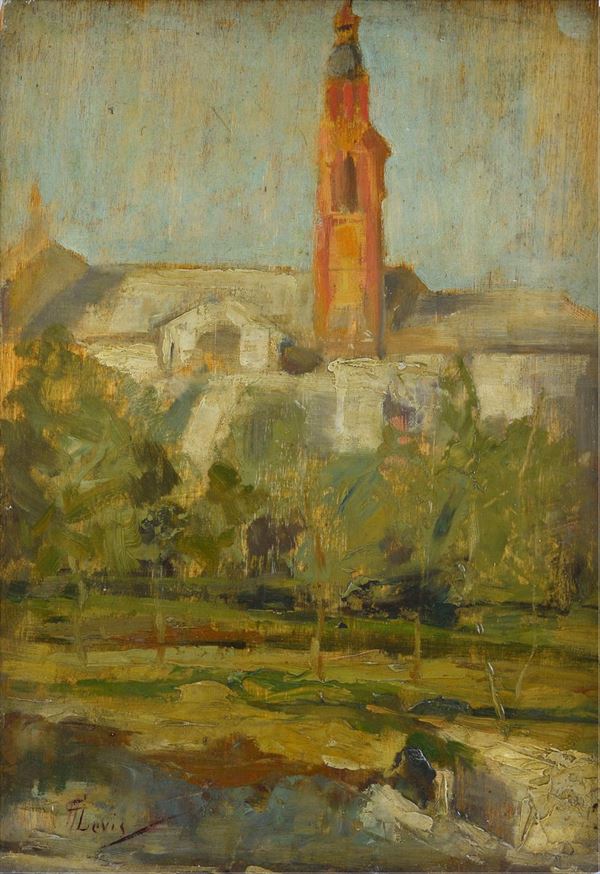 Giuseppe Augusto Levis - Bell tower of the church
