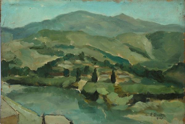 Francesco Busato - The Arno in Cascina