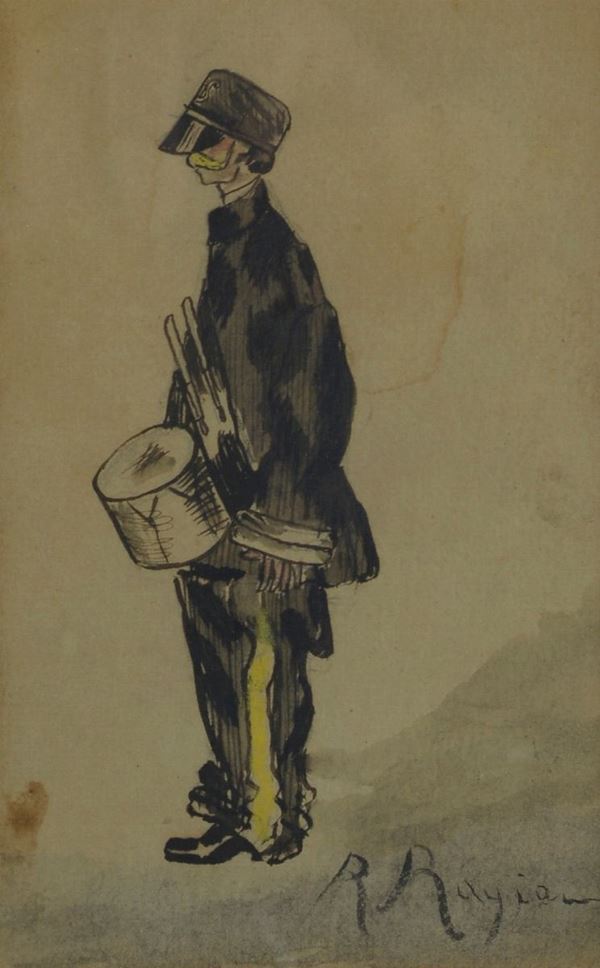 Anonimo, XIX - XX sec. - Drummer