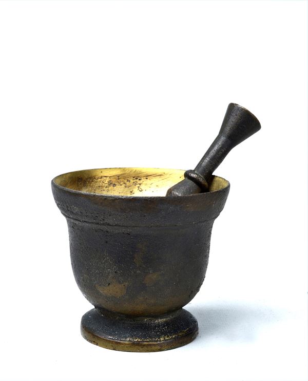 Mortar with pestle  - Bronze - Auction FROM A MILANESE COLLECTION - Galleria Pananti Casa d'Aste