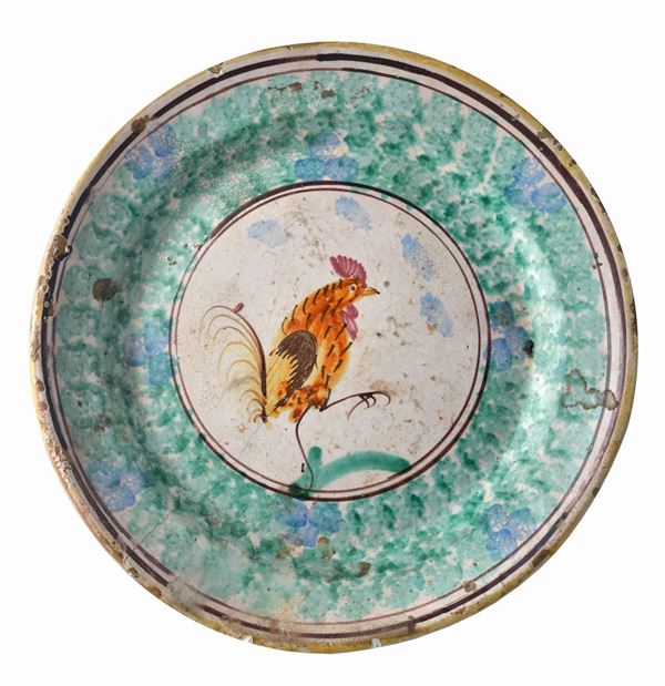 Piatto  - Maiolica dipinta - Asta Da un Collezionista Lombardo - Galleria Pananti Casa d'Aste