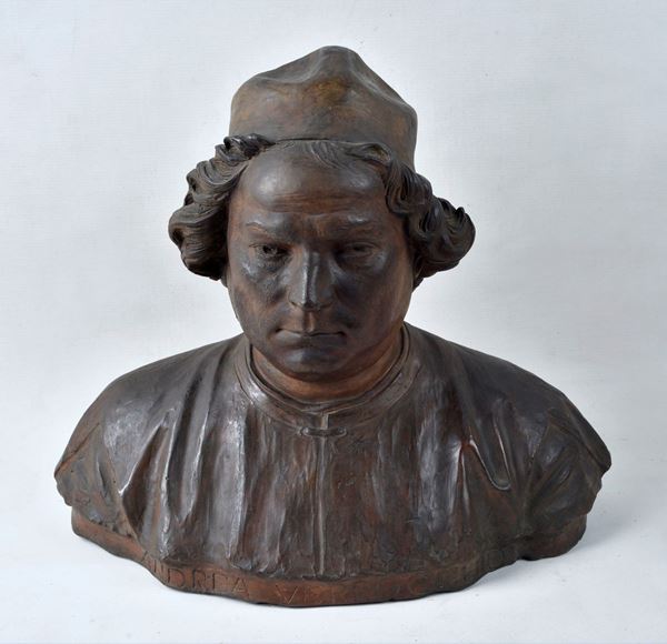 Busto del Perugino  - Scultura in terracotta - Asta Da un Collezionista Lombardo - Galleria Pananti Casa d'Aste