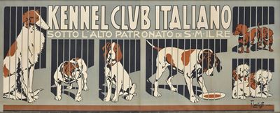 Dal Manifesto Pubblicitario Esposizione Internazionale del Kennel Club Italiano