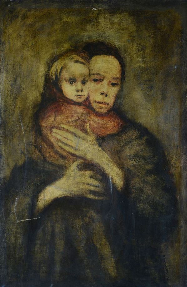 Anonimo, XX sec. - Madre e figlia