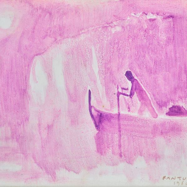 Eliano Fantuzzi - Figura in barca