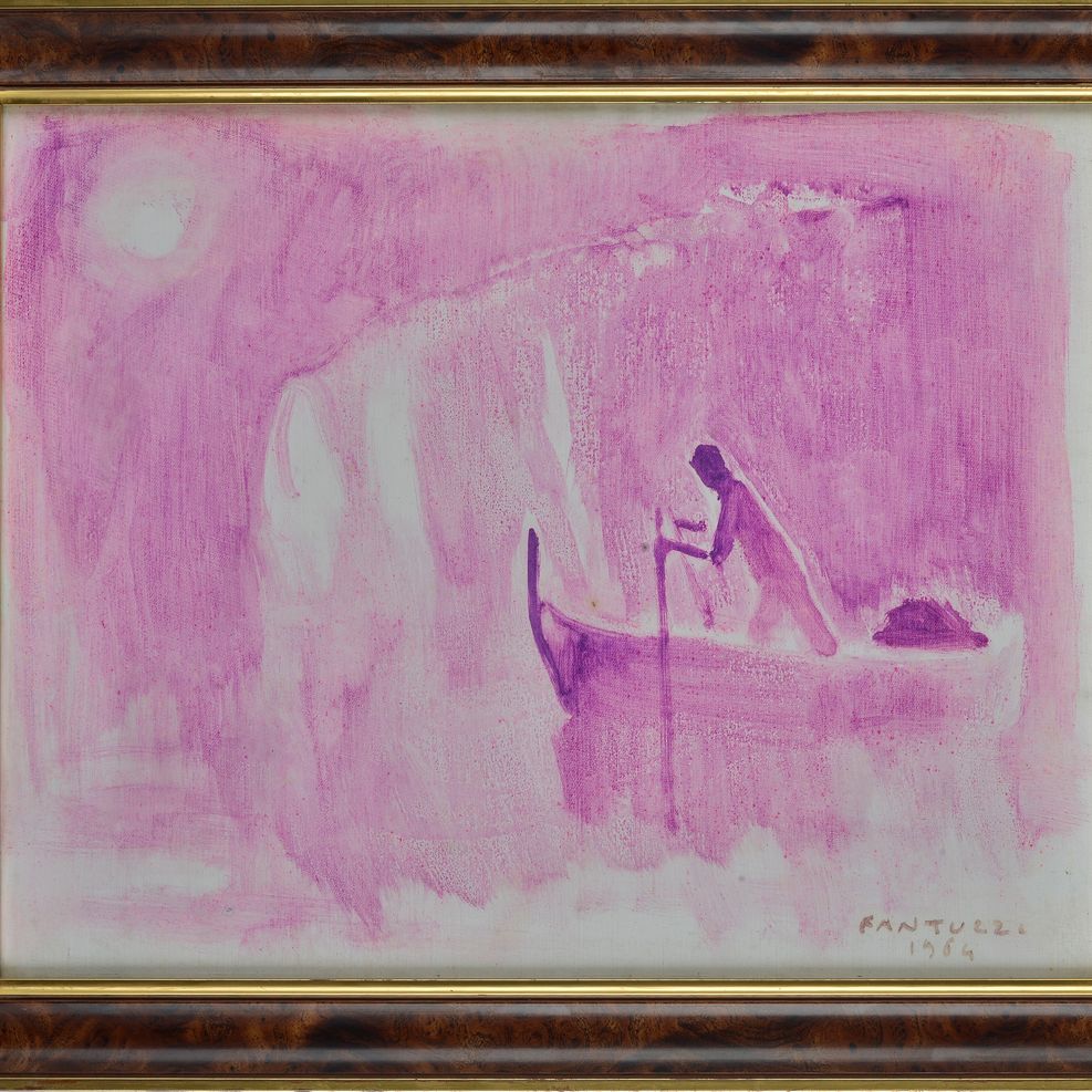 Eliano Fantuzzi - Figura in Barca