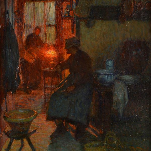 Henriette Desportes - Interior with figures