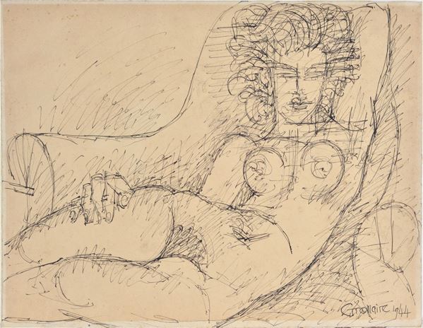 Marcel Gromaire - Nudo disteso