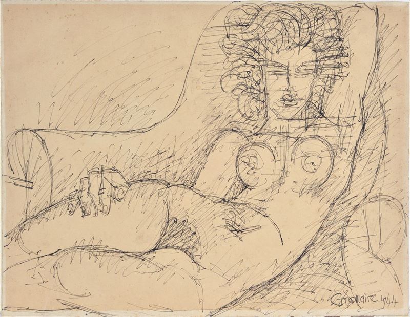 Marcel Gromaire - Nudo Disteso