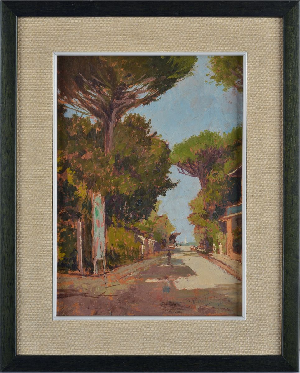 V. del Fungo - Viale Alberato con Figure