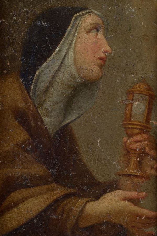 Scuola Toscana, XVI sec. - Saint Catherine in ecstasy