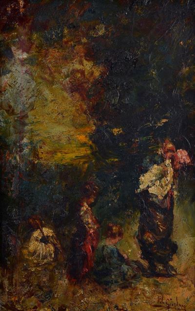 Paesaggio con Popolana e Figli
