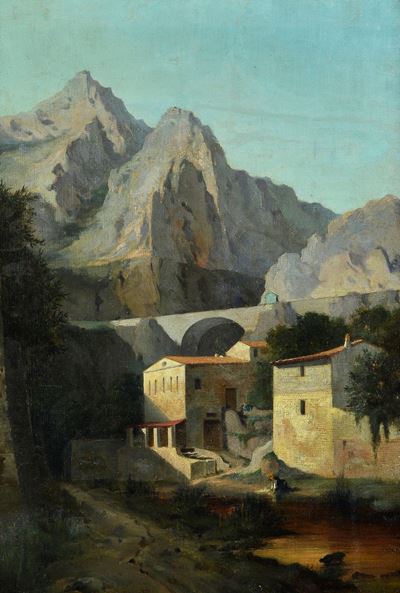 Paesaggio con Lavandaia