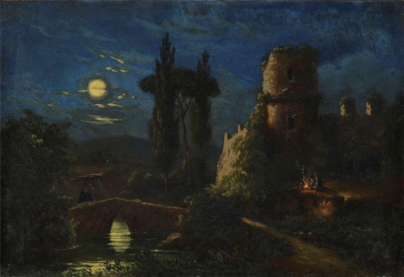 Walter Witting - Paesaggio Notturno