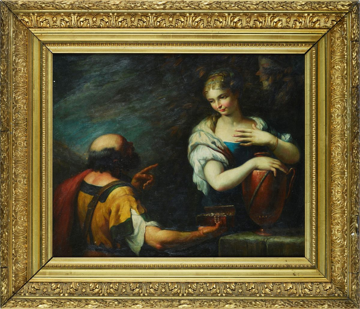 Anonimo, XIX Sec. - Da Sebastiano Ricci, Eliezer e Rebecca al Pozzo