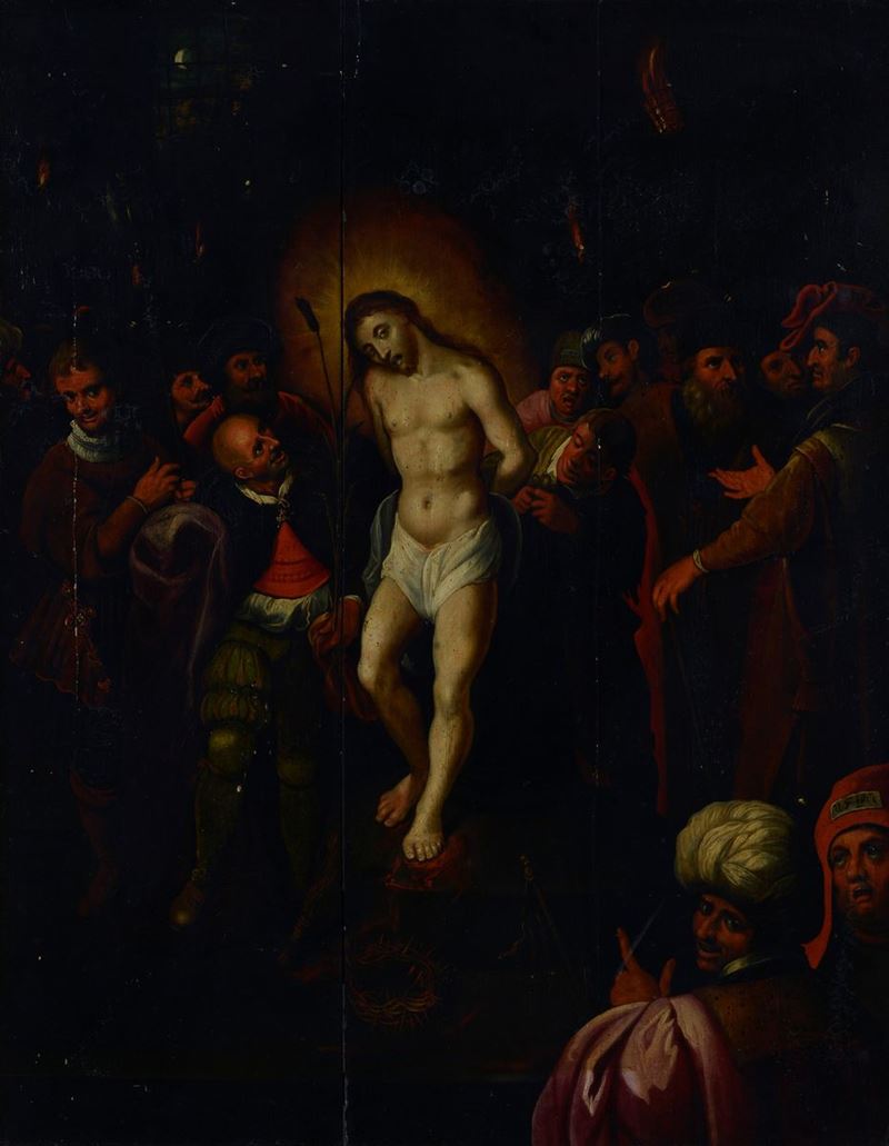 Scuola Fiamminga, XVI Sec. - Ecce Homo