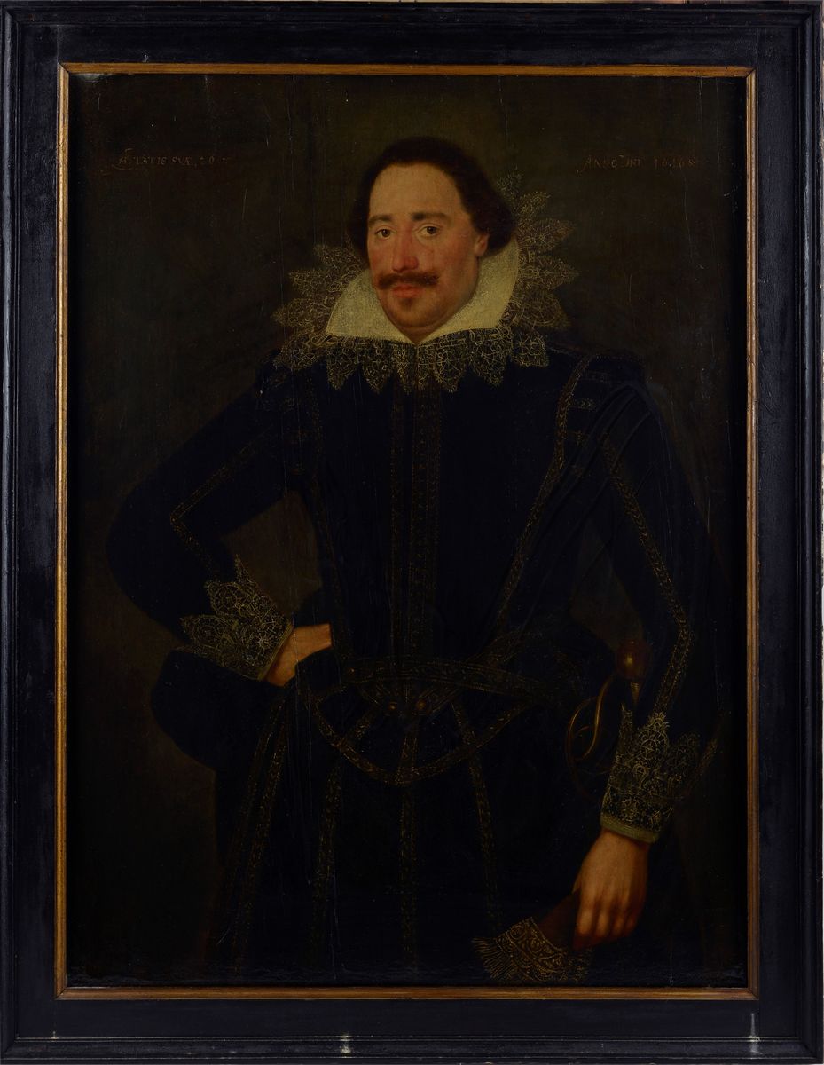 Scuola Olandese, XVII Sec. - Ritratto Virile