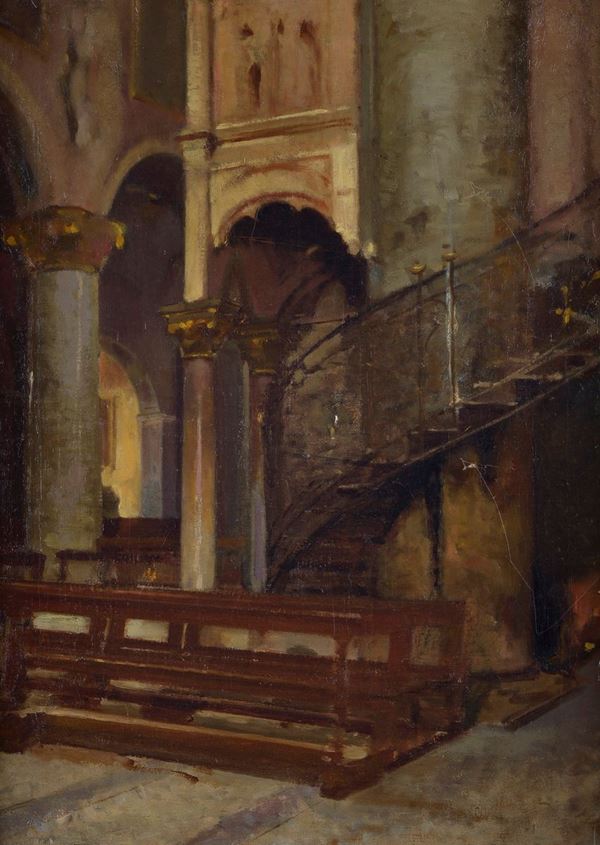 Attr. a Eugenio Spreafico - Interior of the Monza Cathedral