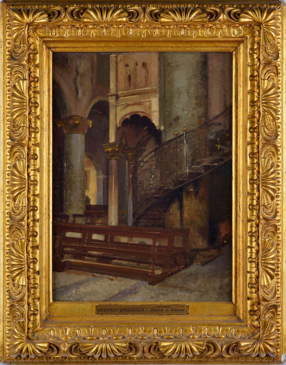 Attr. a Eugenio Spreafico - Interno del Duomo di Monza