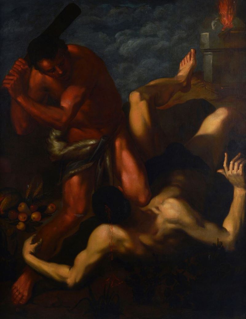 Scuola Veneta, XVI - XVII Sec. - Caino e Abele