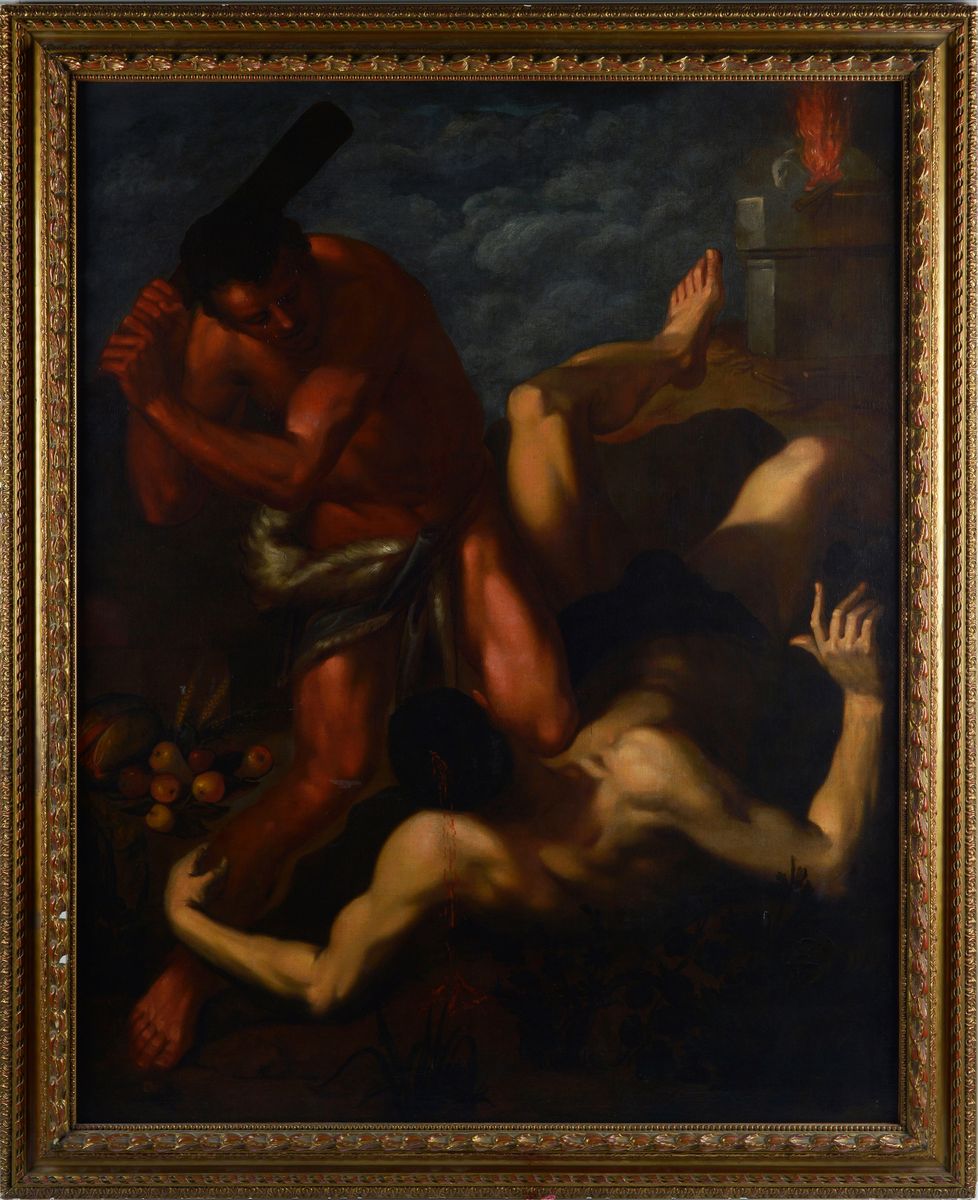 Scuola Veneta, XVI - XVII Sec. - Caino e Abele