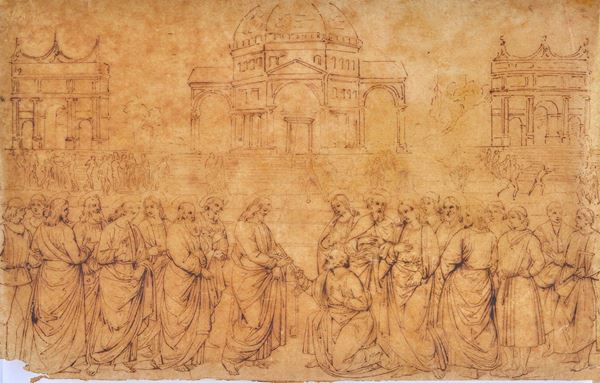 Anonimo, XIX sec. - From Perugino, The delivery of the keys