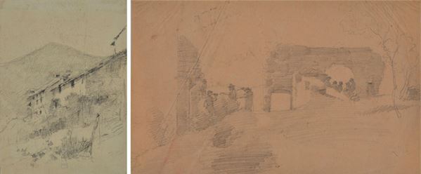 Lot consisting of two drawings