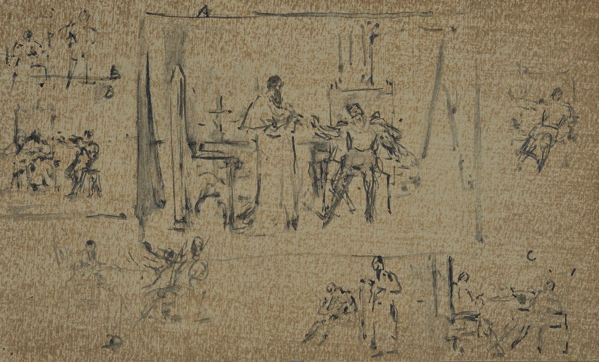 Lotto Composto da Due Disegni a Soggetto Storico