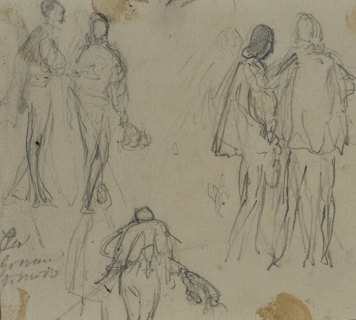 Lotto Composto da Tre Disegni
