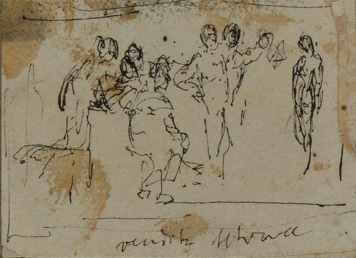 Lotto Composto da Sette Disegni