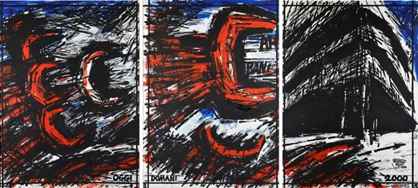 Vinicio Berti - Oggi, domani, 2000 (Trittico)
