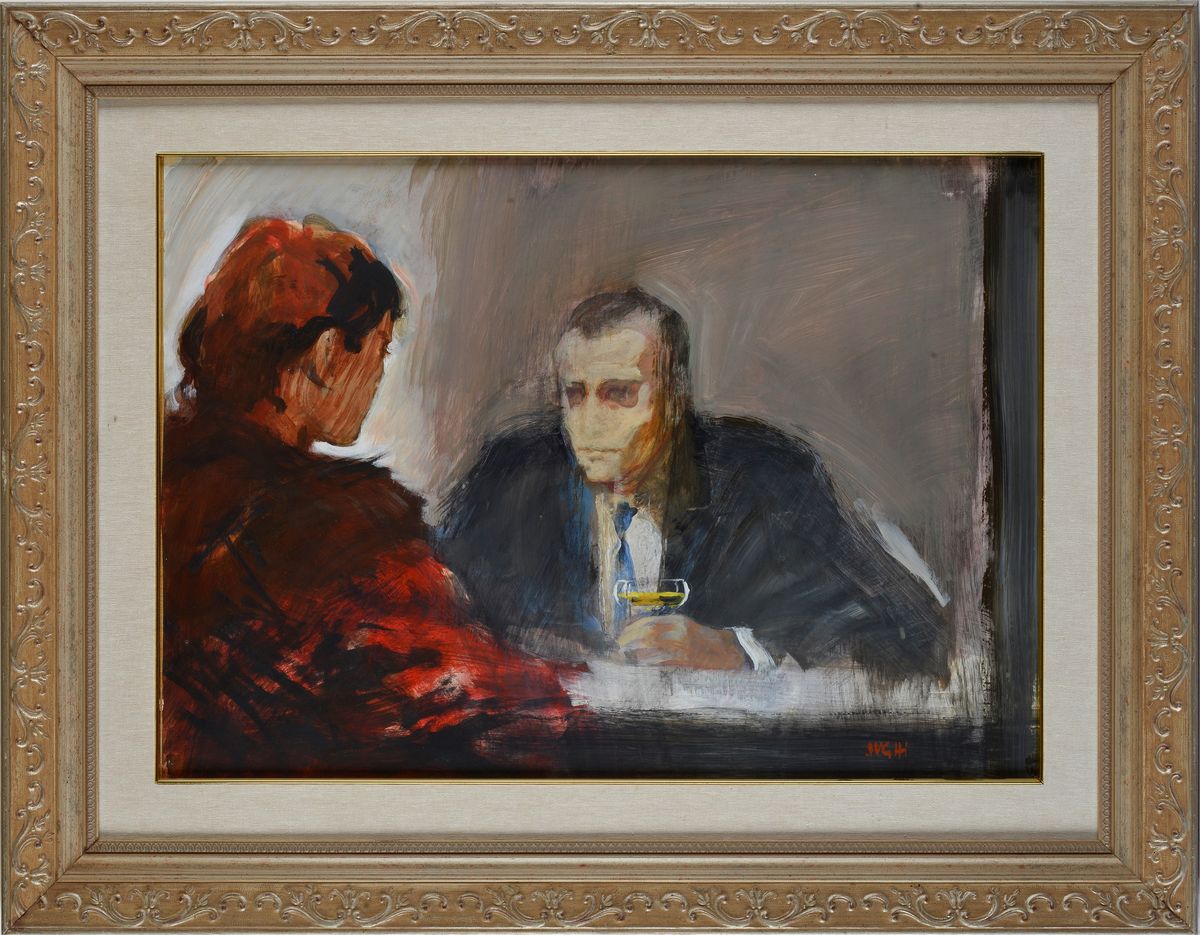 Alberto Sughi - Figure al Caffè