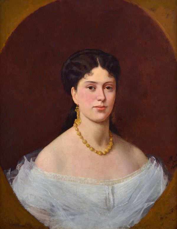 Scuola Toscana, XIX sec. - Ritratto di Camilla Mocenni