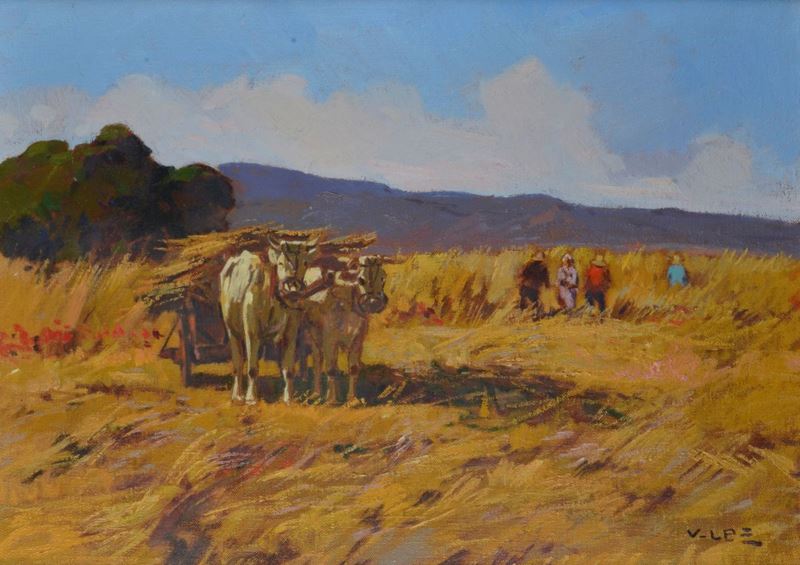 Angiolo Volpe - Raccolta di Grano