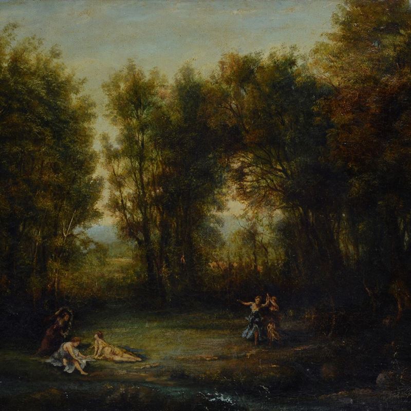Narcisso Virgilio Diaz De la Pena - Paesaggio con Ninfe