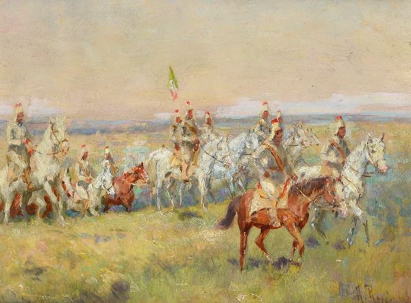 Alberto Rossi - Soldiers on horseback