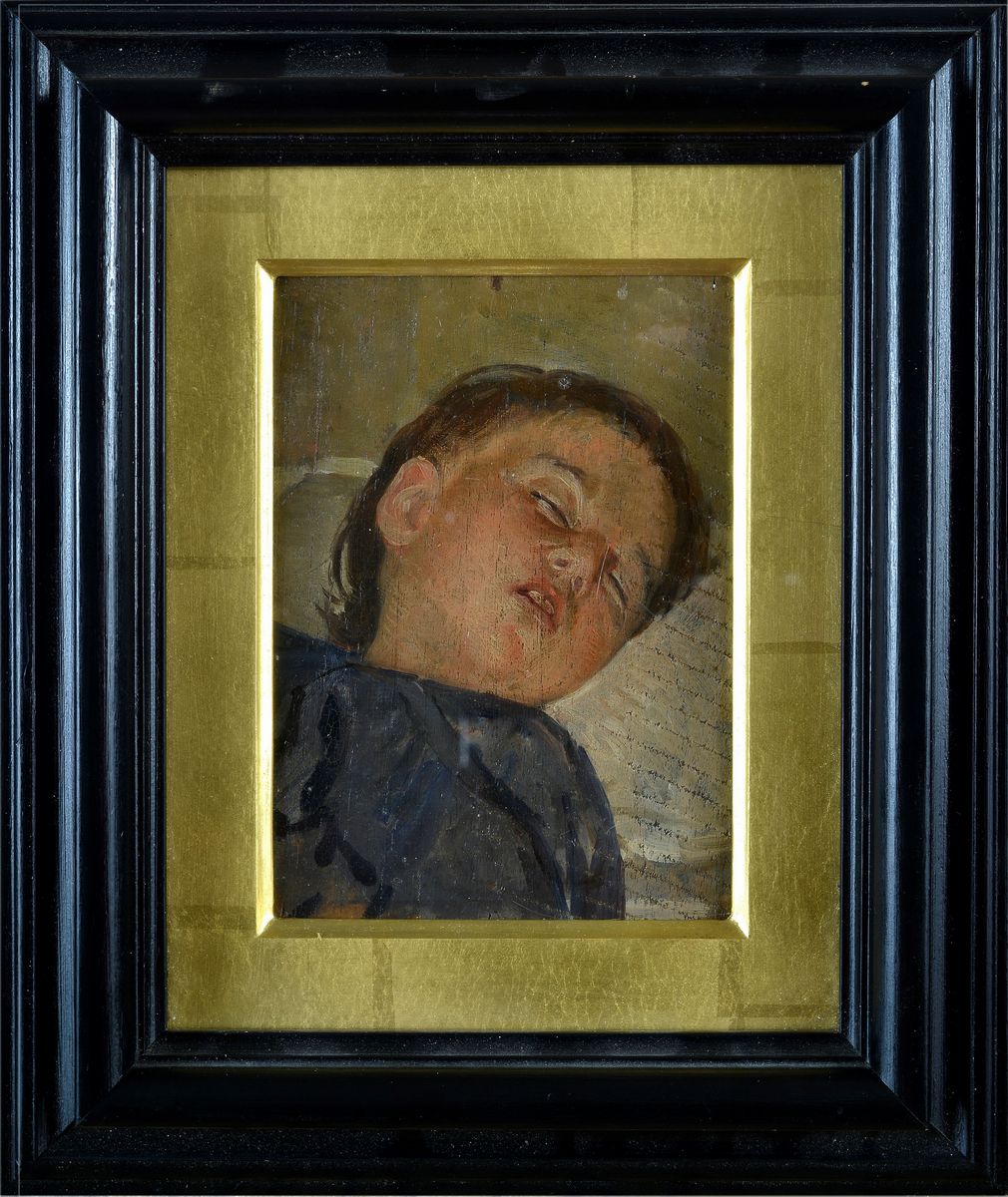 Silvestro Lega - Bambino che Dorme