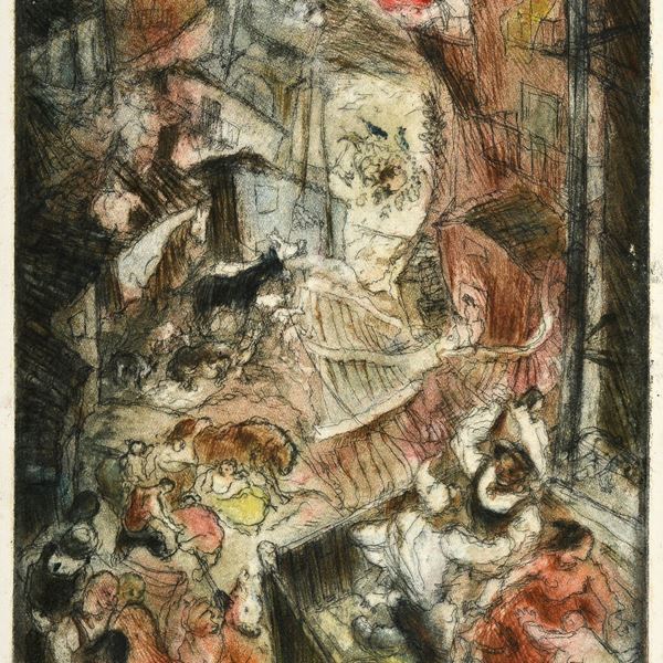 Salvatore Fiume : La Giara  - Acquaforte acquatinta - Asta ARTE MODERNA - Galleria Pananti Casa d'Aste