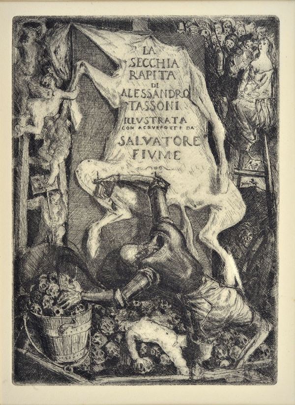 Salvatore Fiume - Frontispiece of "La Secchia Rapita"