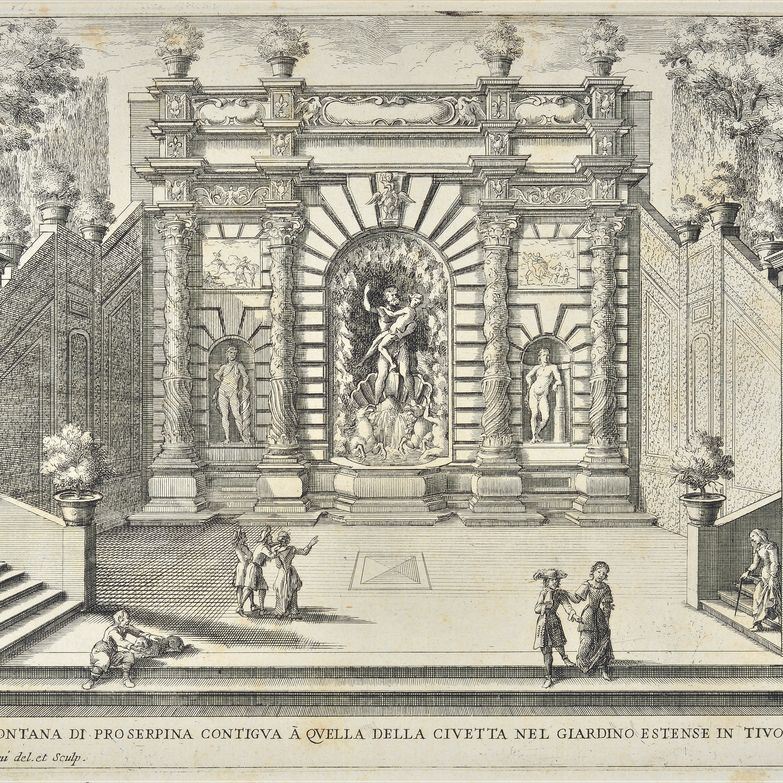 Giovanni Francesco Venturini - Fontana di Proserpina Contigua a Quella della Civetta nel Giardino...
