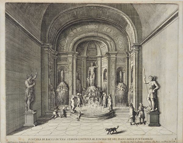 Giovanni Francesco Venturini - Fontana di Bacco in una stanza contigua al Fontanone nel piano delle fontanelle